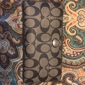 Black/ Grey COACH Wallet